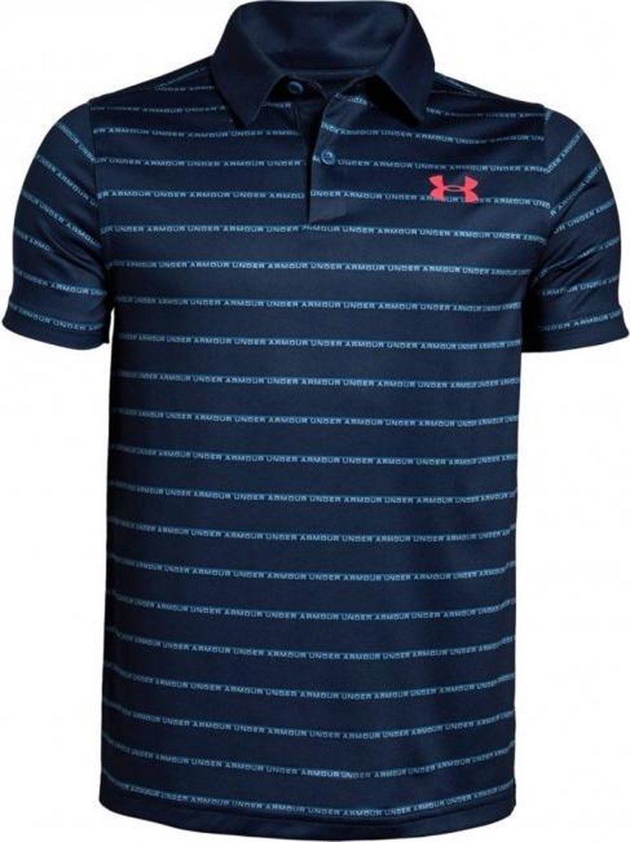 Under Armour Golf Kids Polo Blauw Logo 152