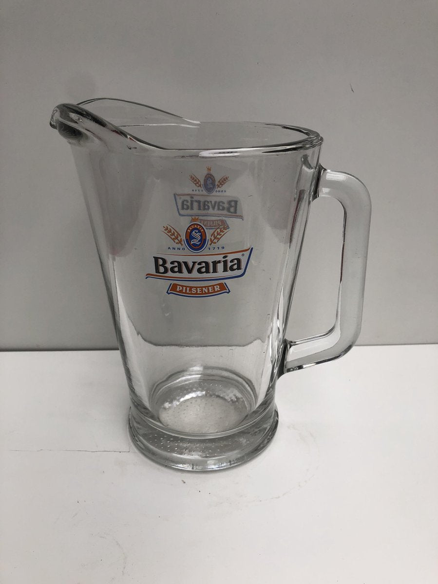 Bavaria pitcher 1.8L glas schenkkan bierkan bierpitcher glaskan glaspitcher