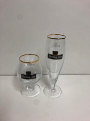 Hertog Jan bierglazen op voet set 2 stuks 25cl op voet tulpglas en hoog voetglas