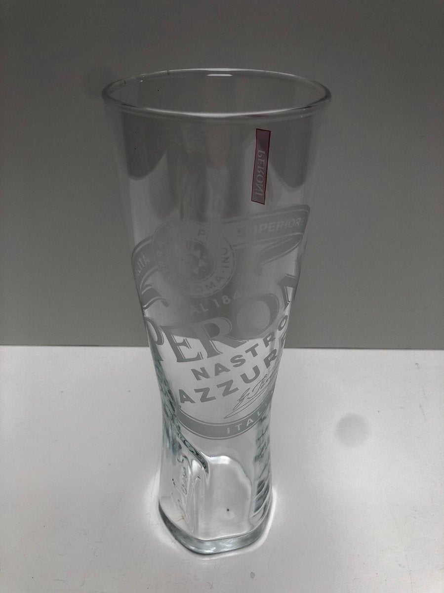 Peroni 3x 50cl bierglas pint bierglazen nastro azzurro italiana
