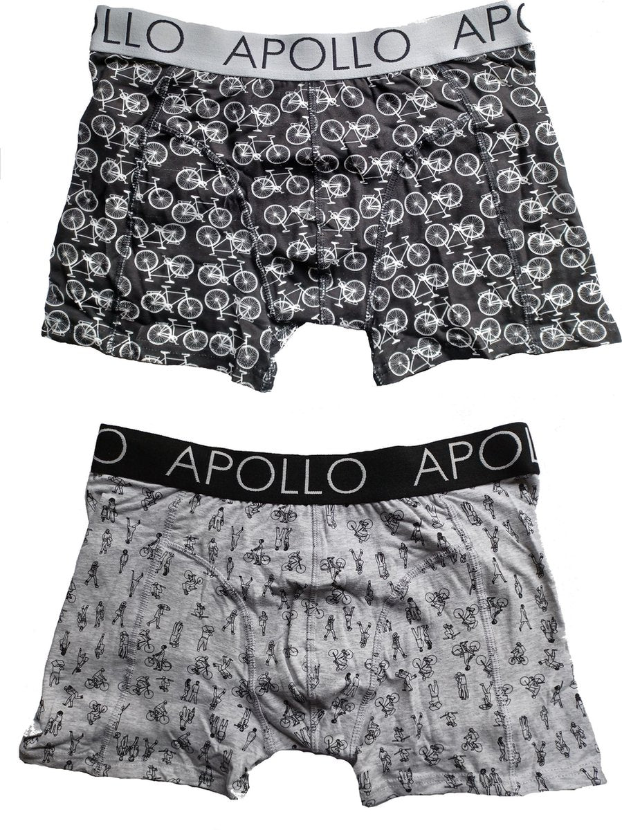 Apollo - boxershort heren - 2 - Pack - Print - Maat M