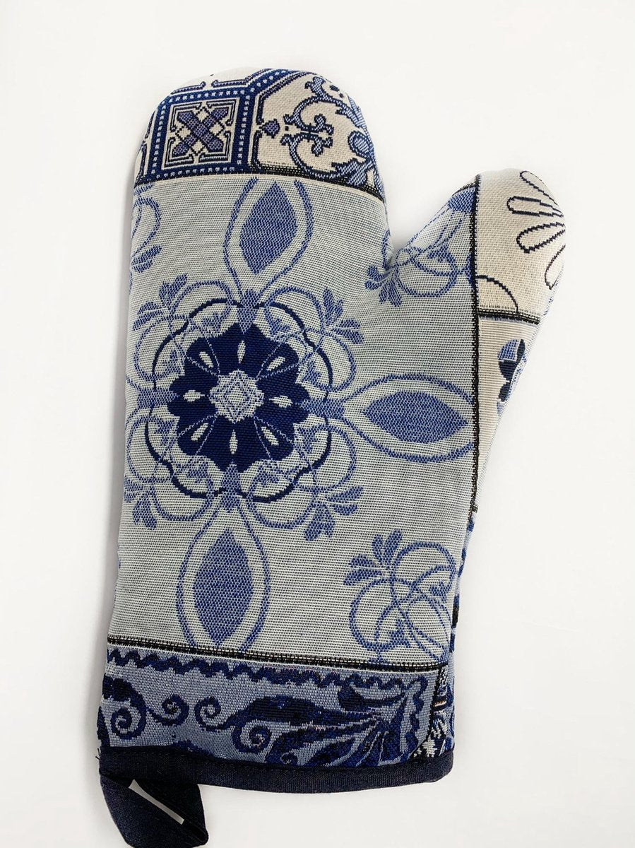 Ovenwant - Mural - Tegelmotief - Delfts blauw