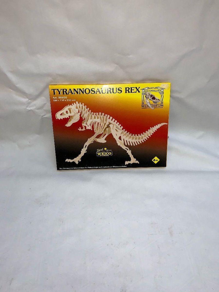 Houten t-rex bouwset