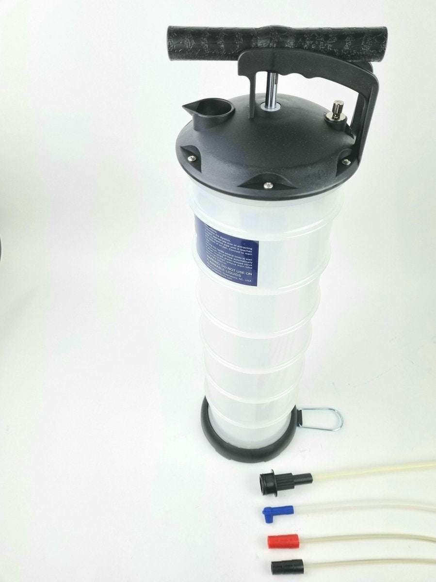 Extractor vacuümpomp (6 l.) snel-oliewisselaar en remontluchting systeem 2 in 1