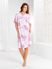 CYBÉLE NIGHT CHRISANTE Nachthemd Pink print maat 38