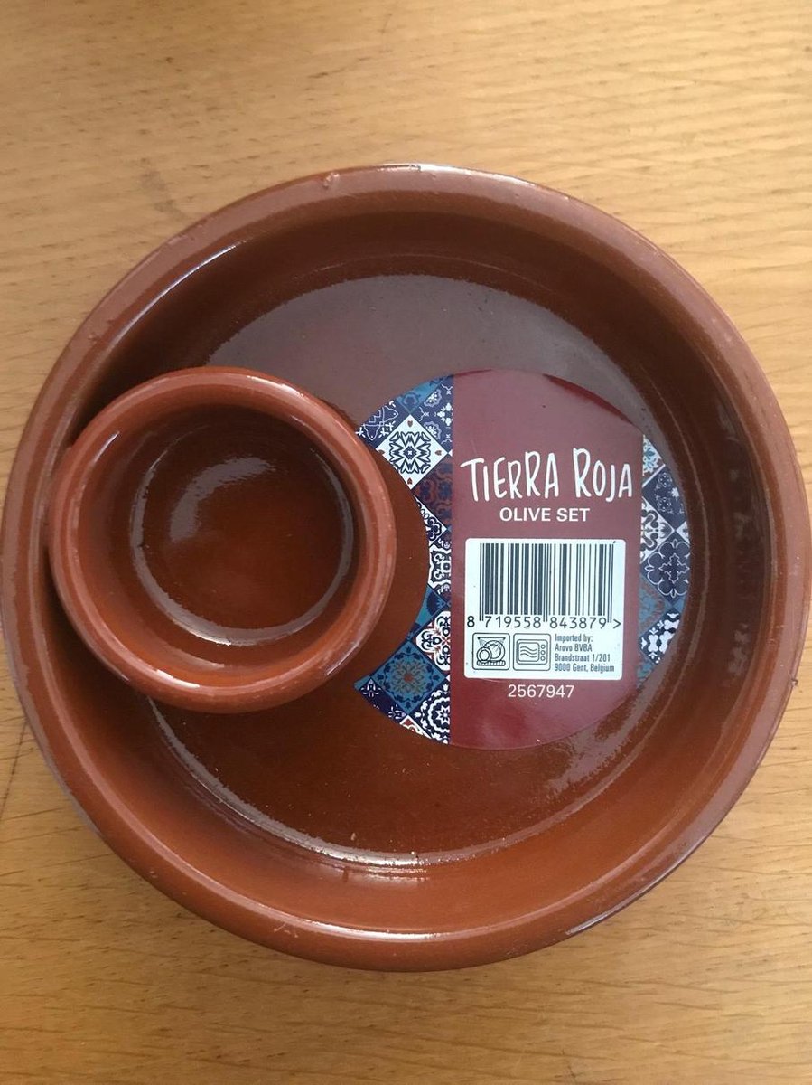 Tierra Roja Aardewerk set 5 stuks Bruin