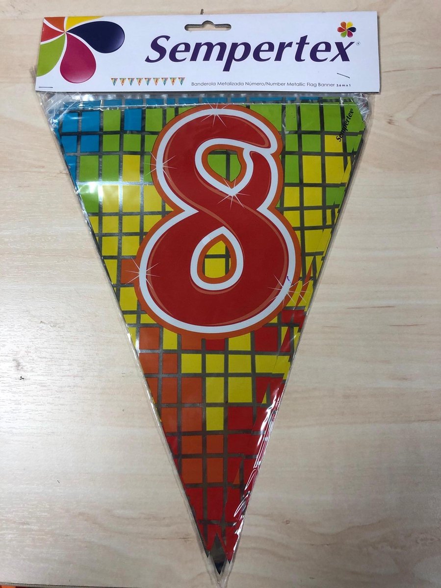 Sempertex  vlaggenlijn  8 jaar   3.6 mtr. lengte