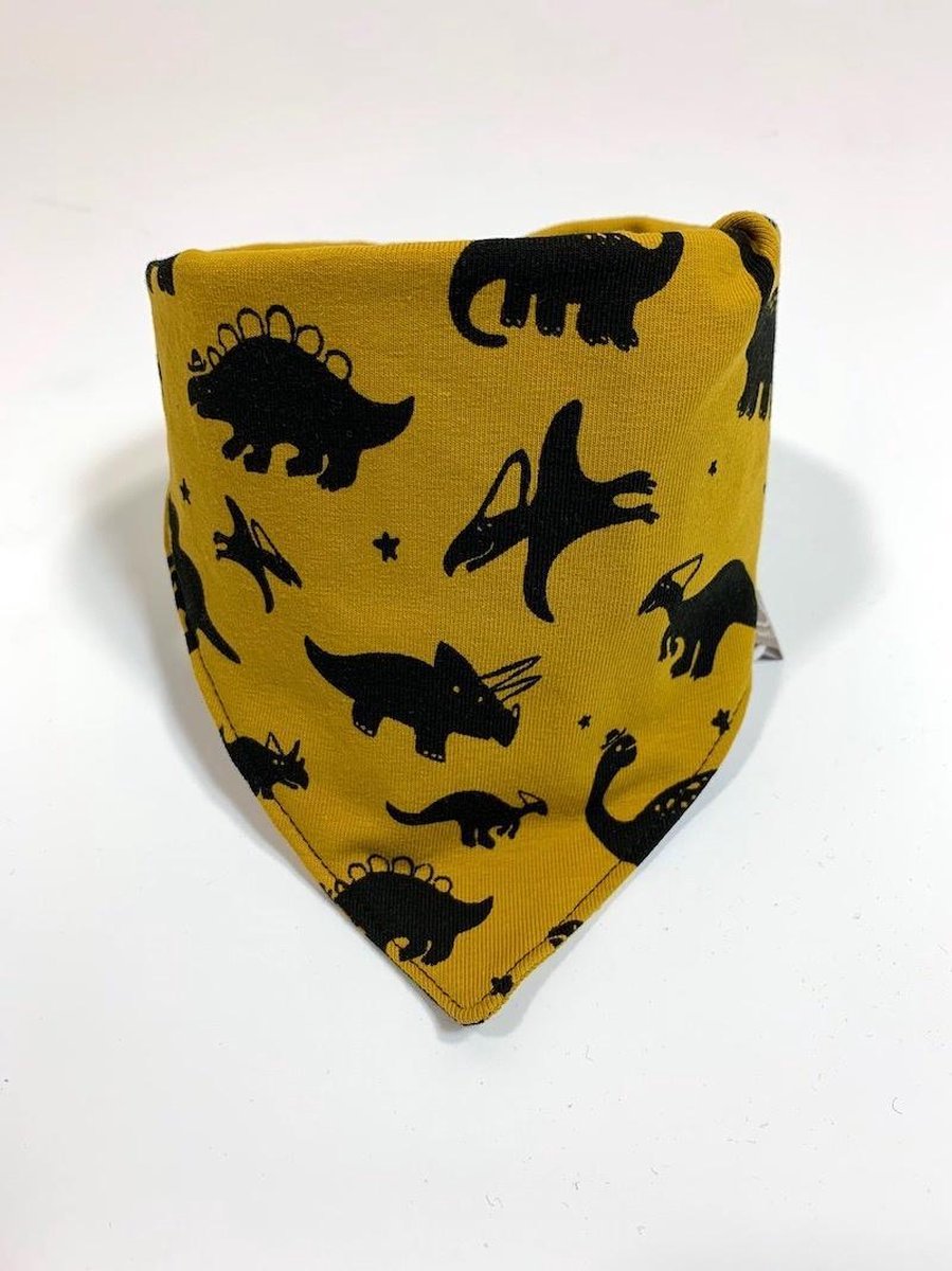tinymoon Jongens Sjaal – slab/bandana – Dino Dino – Oker – Maat 0 tot 1