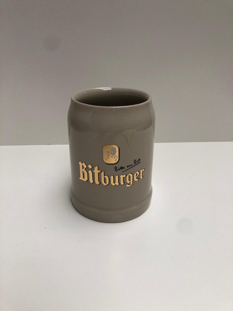 Bitburger 3x 50cl bierpul bierpullen keramisch porselein stenen pul pullen