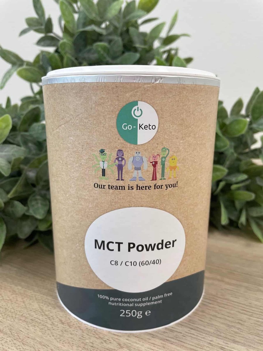 Go-Keto MCT Poeder naturel vegan Premium 250 gram
