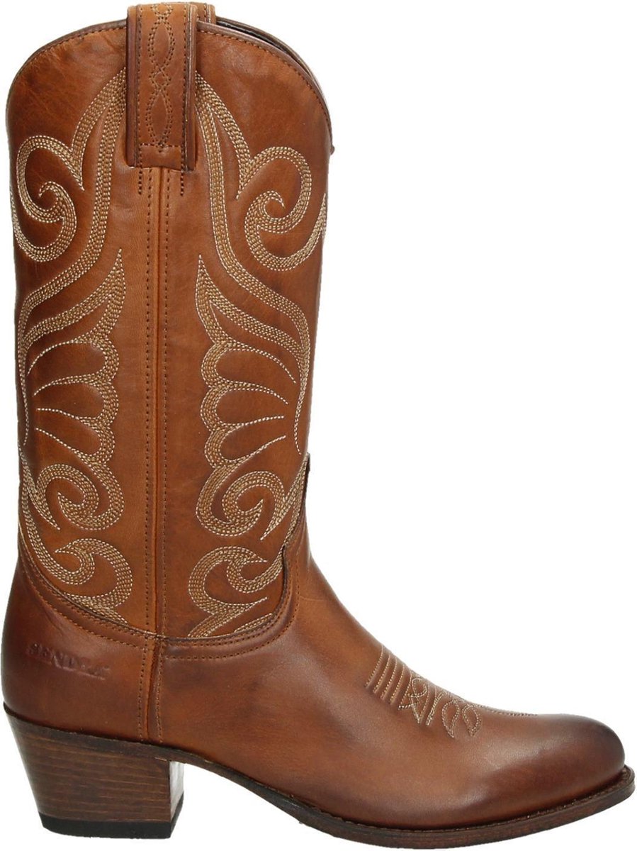 Sendra 11627 Deborah dames cowboylaarzen - Cognac - Maat 36