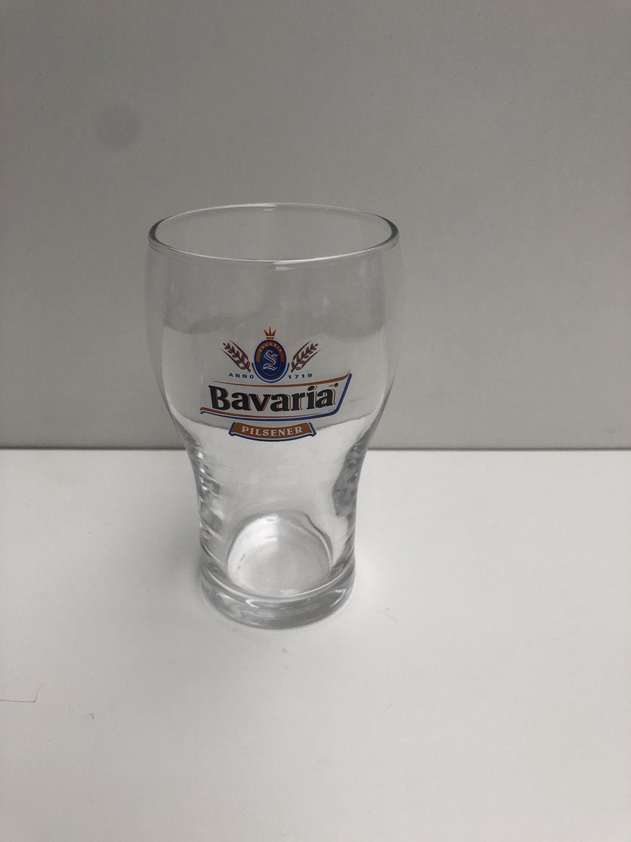 Bavaria bierglas 12x 28cl stapelbaar bierglazen tulpglas stapelglazen  type "cola groot"