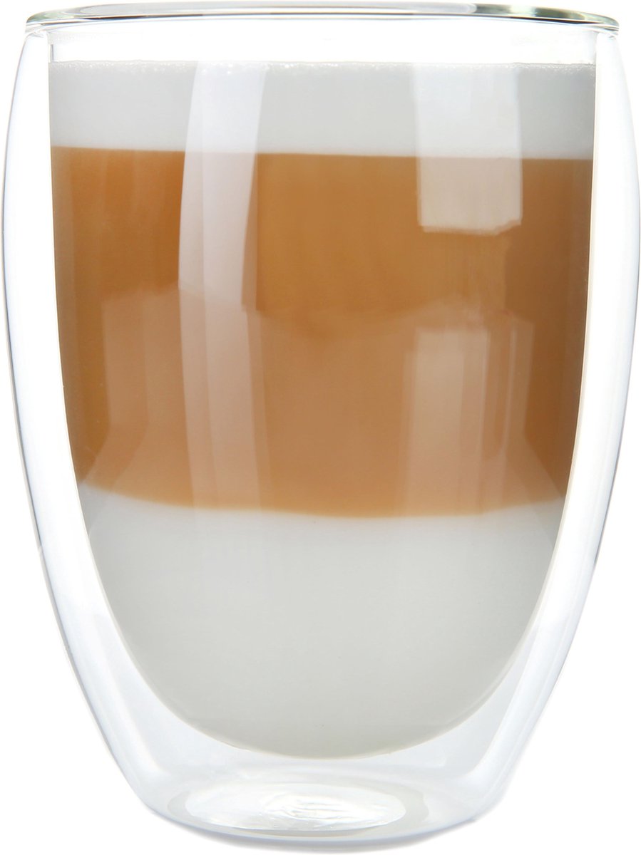Rareza - Latte Macchiato Glazen - Dubbelwandige Koffieglazen - Theeglazen - Cappuccino Glazen- 2 Stuks - 300ML