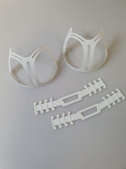 EarComfort earsaver 2 stuks + 2 neusclips - wit - earsaver voor mondkapje - vrijer ademen - anti mist beugel - mondmasker beugel - voorkomt het aanslaan van de bril - BreathComfort - ComfiBreath - ComfiEar