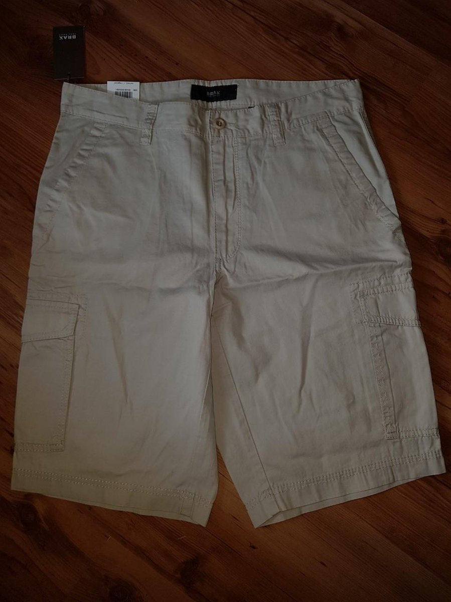 brax korte broek beige maat 50