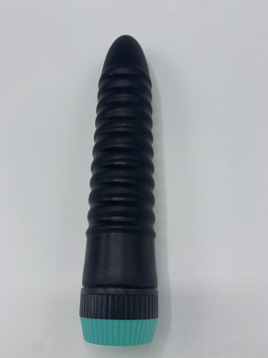 Mega prijs Deal - Hydas - Vette Ribbel Vibrator - Zwart - Bestseller vibrator - vet formaat - ca 19cm lengte en dia van 4 cm - voor echt gevoel - Stevig materiaal - Neutrale Verpakking - art 934