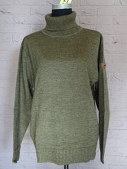 HKM Pullover [ Pully ] met rolkraag  Olijf