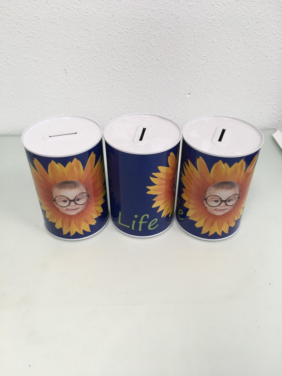 Blauwe baby spaarpot (set van 3)