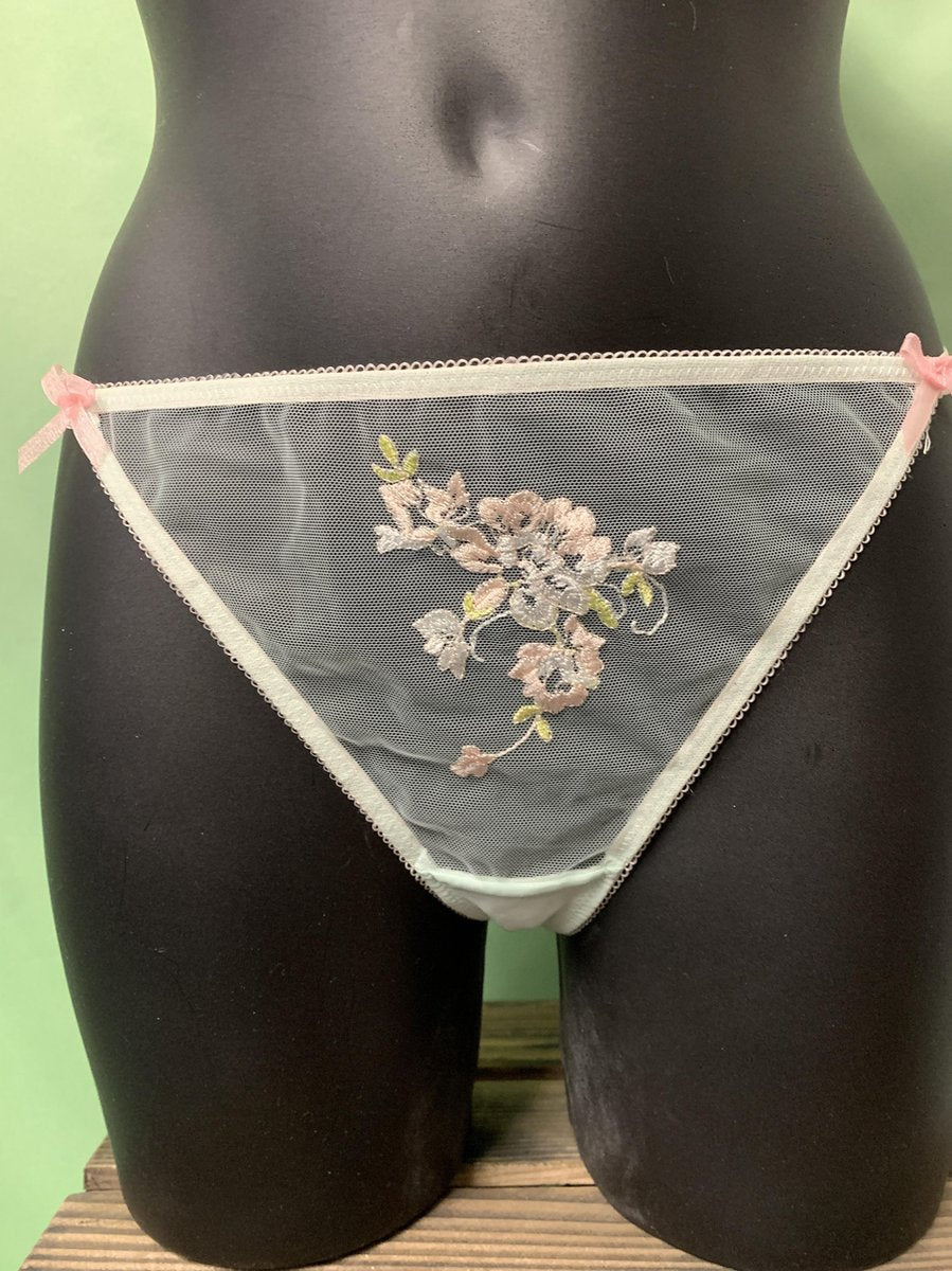 Hunkemõller Mesh String Embroide - Maat XL