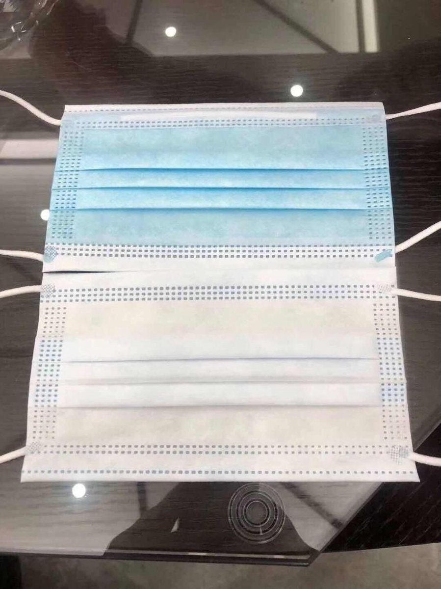 WEGWERP MONDMASKERS (NIET MEDISCH) PER 5 STUKS - BLAUW - OV VERPLICHT - MONDKAPJE - D2H