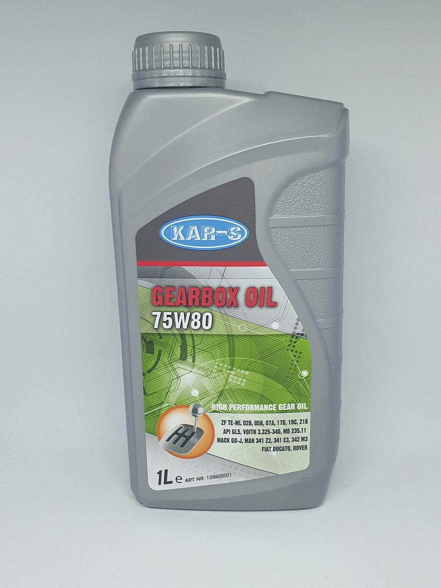 Kar-S Versnellingsbakolie - 75W80 - 1 liter