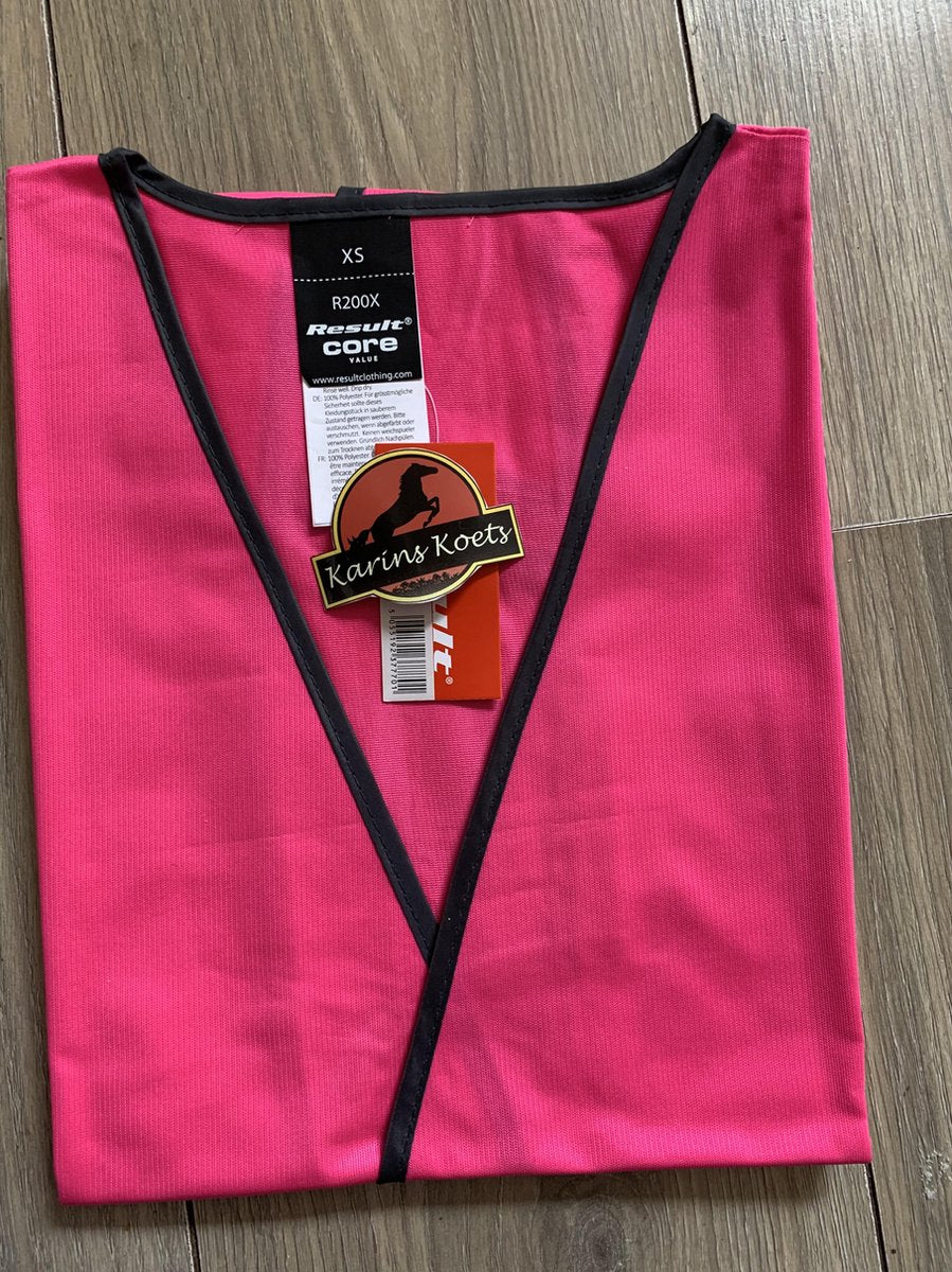 veiligheidshesje fluor rose pink maat L/XL