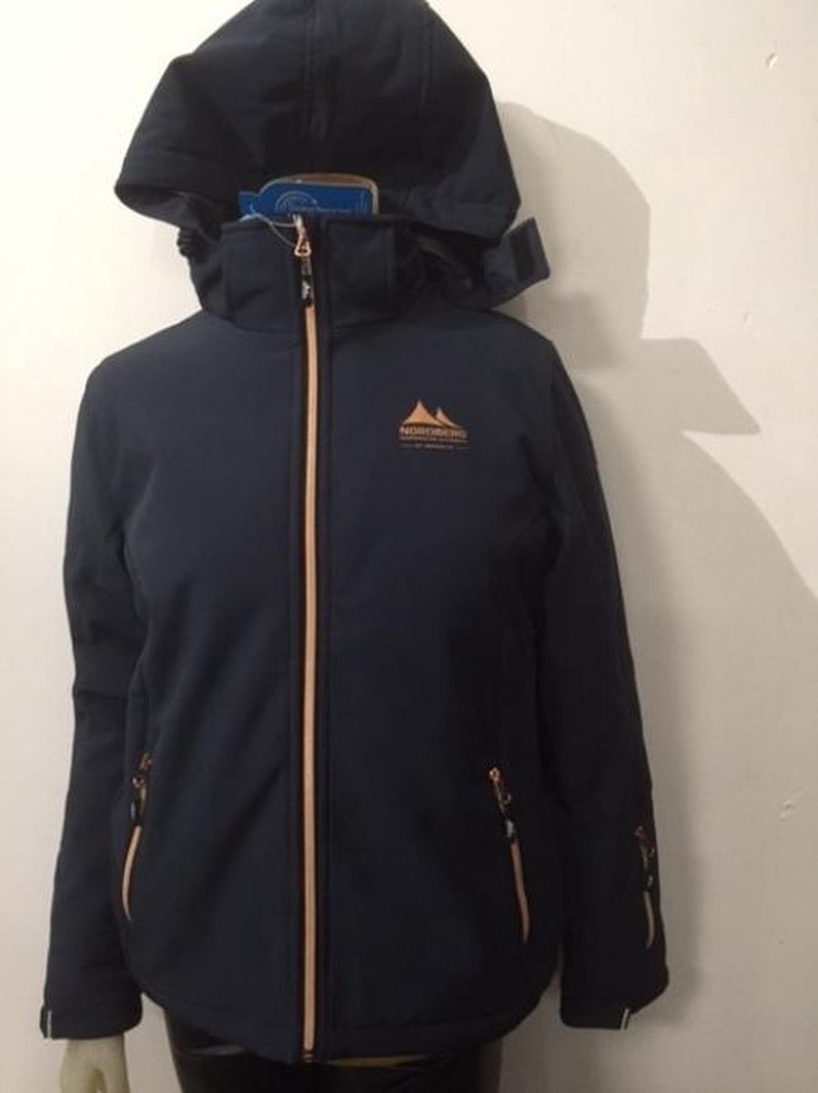 Nordberg dames winterjas Inga navy softshell - maat XL
