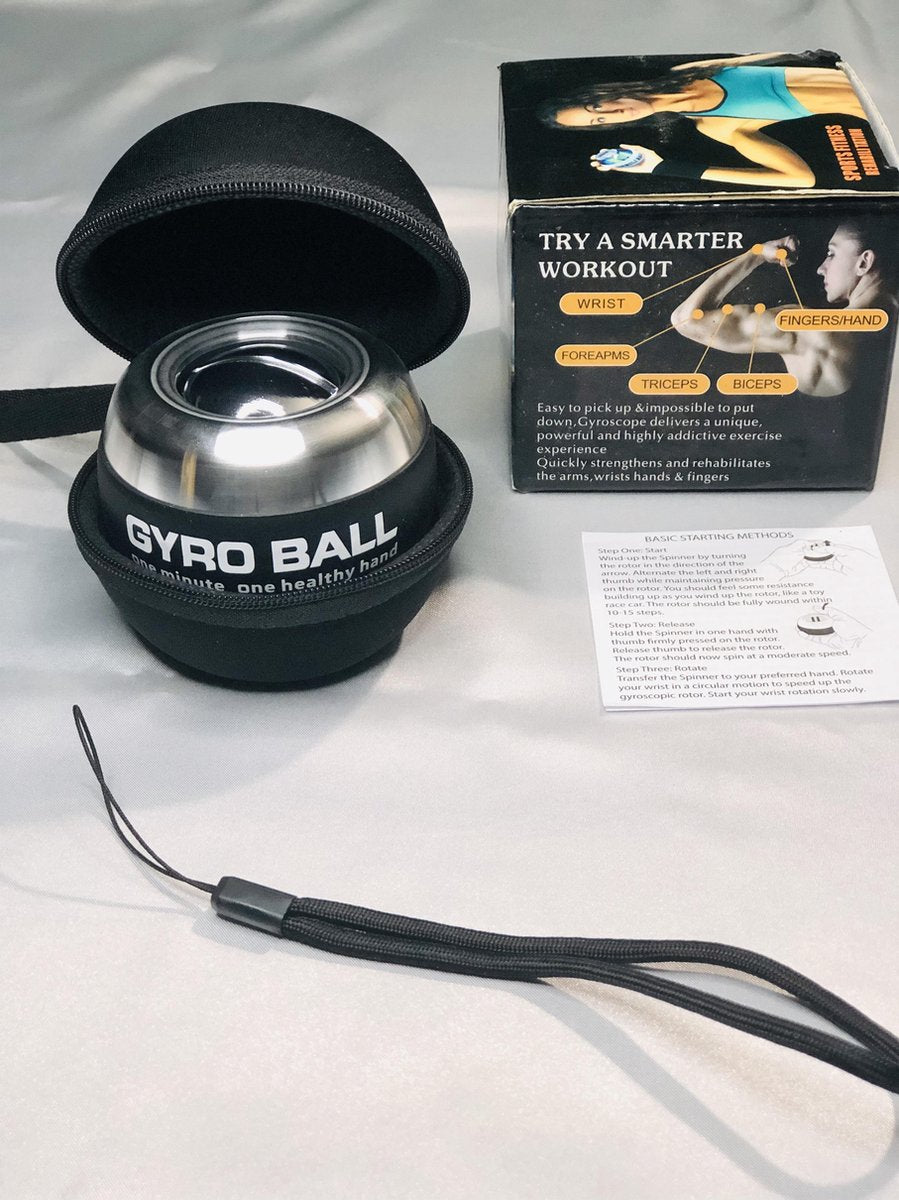 Automatisch start Metaal Power ball - Handtraining - Vinger training- Pols training - Kracht training - Fitnes training - Spiermassa - Powerball