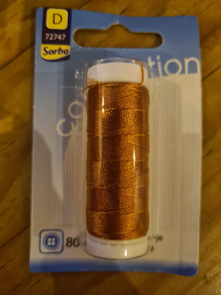 Jeansgaren oranje 80m Sorbo