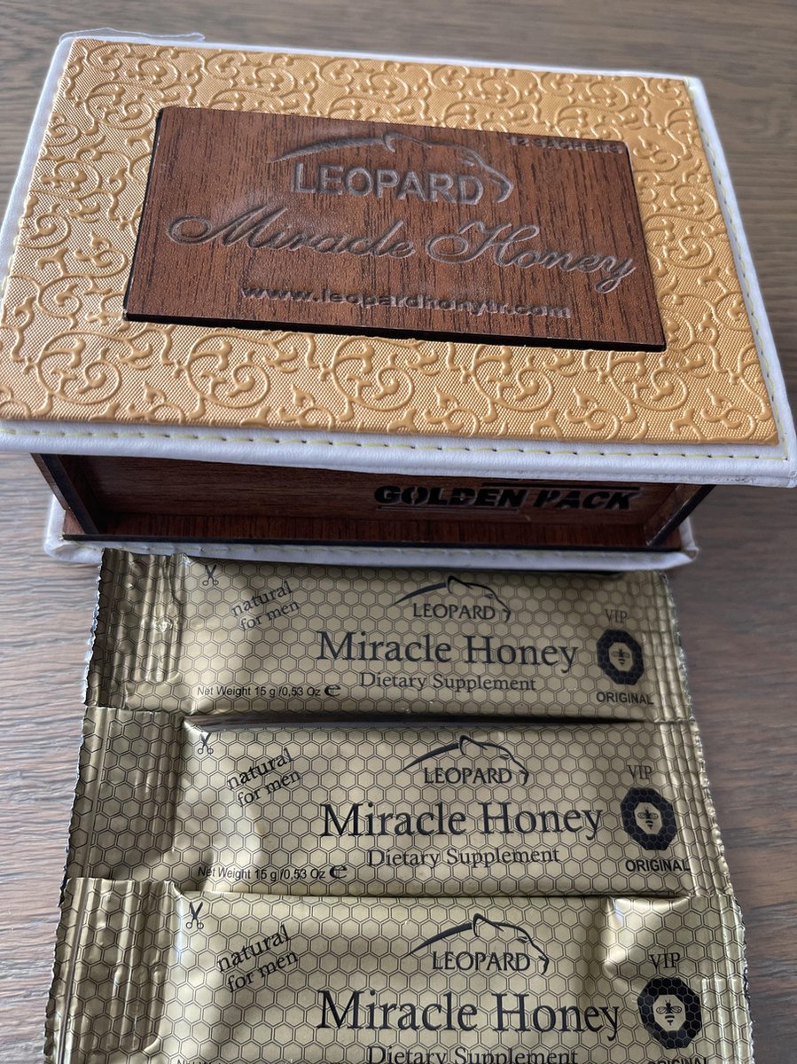 LEOPARD HONEY - Libido verhogend middel -1 LIQUID STICK| 1 tube | Herbal power mix | 48 uur | Actieve seksleven voor mannen | royal honey | VIP HONING