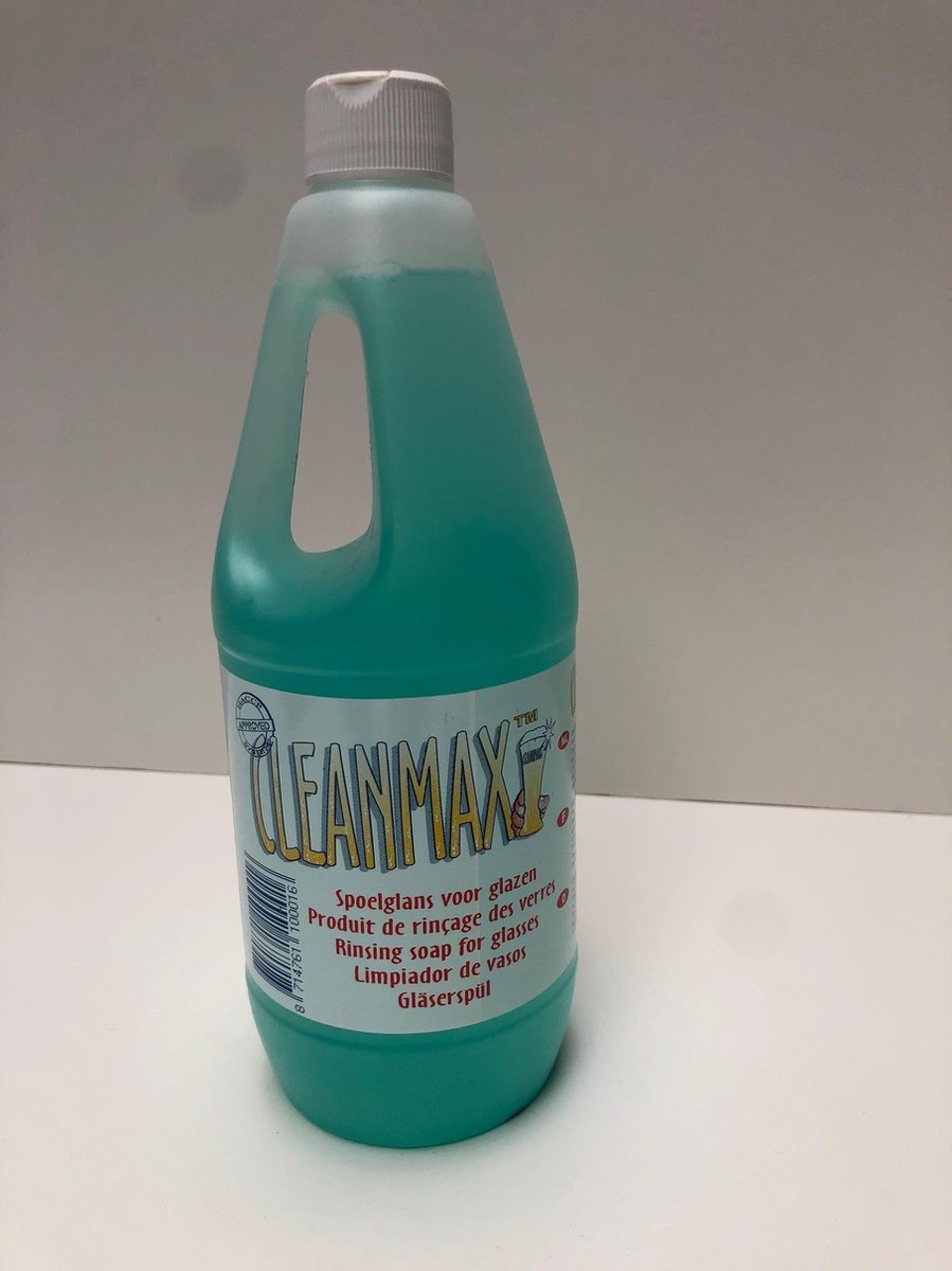 Cleanmax bierglasreiniger 1 liter bierglazenreiniger spoelbakmiddel glazenspoelmiddel bierglans