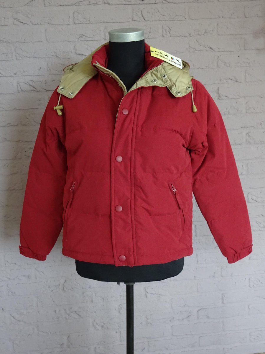 HKM Donsjas hoogwaardig Mirco vezels D. Rood Maat 140 Nr. 889