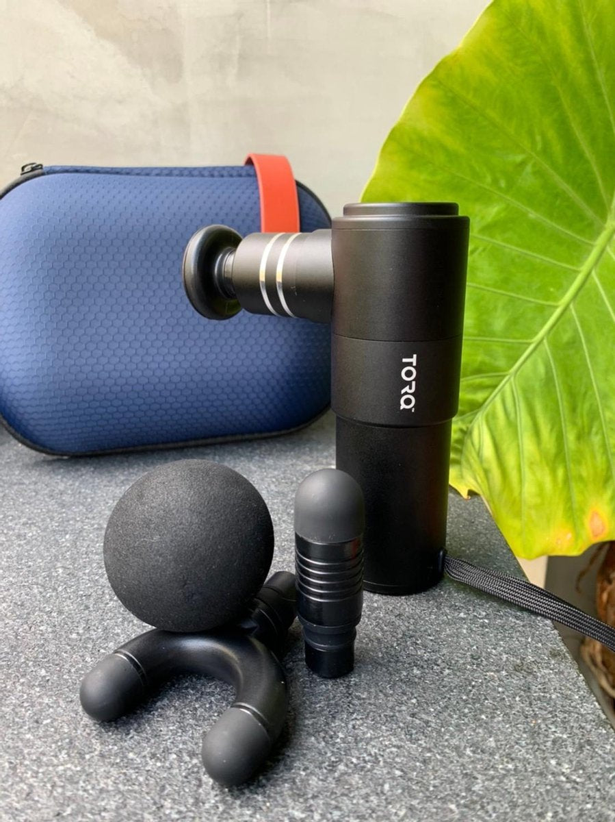 Torq mini - Professioneel Aluminium Sport Massage Gun + Travel Case - Ultra stil - Klein