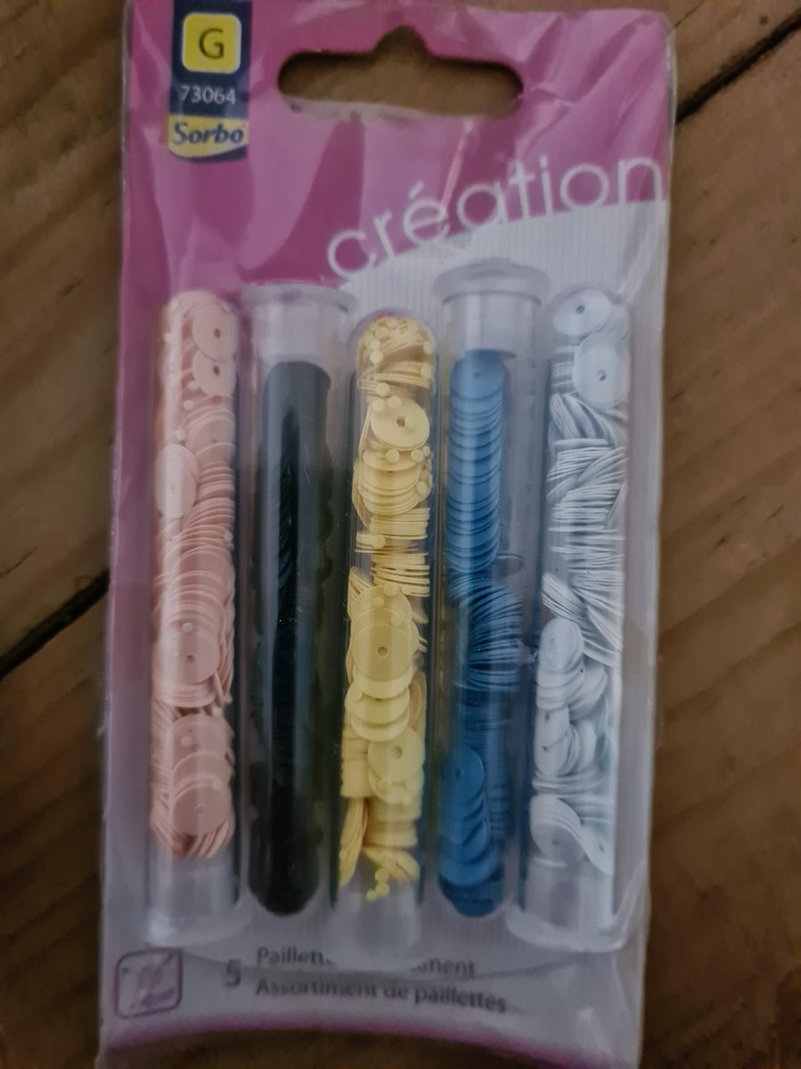 5 Pailetten assortiment Sorbo