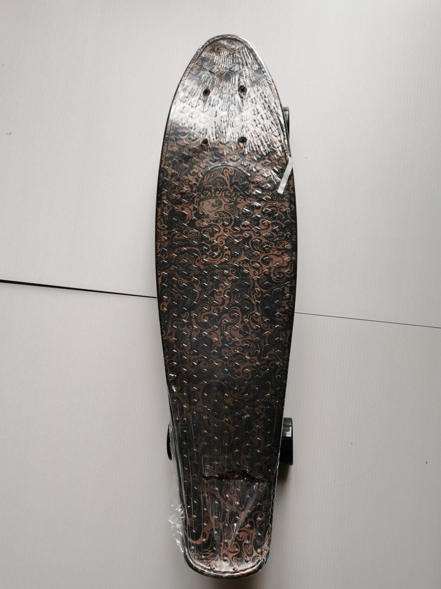 Penny Board zwart en bruin 60cm skateboard Big Wheels