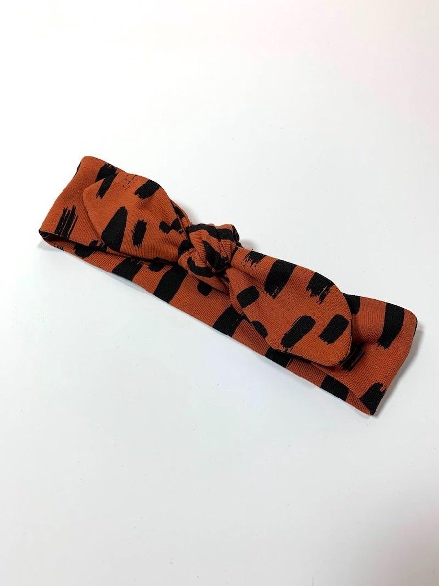 tinymoon Haarband – strik – Tiny Sweeps – Stone – Maat 0 tot 6 maanden