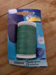 200m Polyester garen groen Sorbo