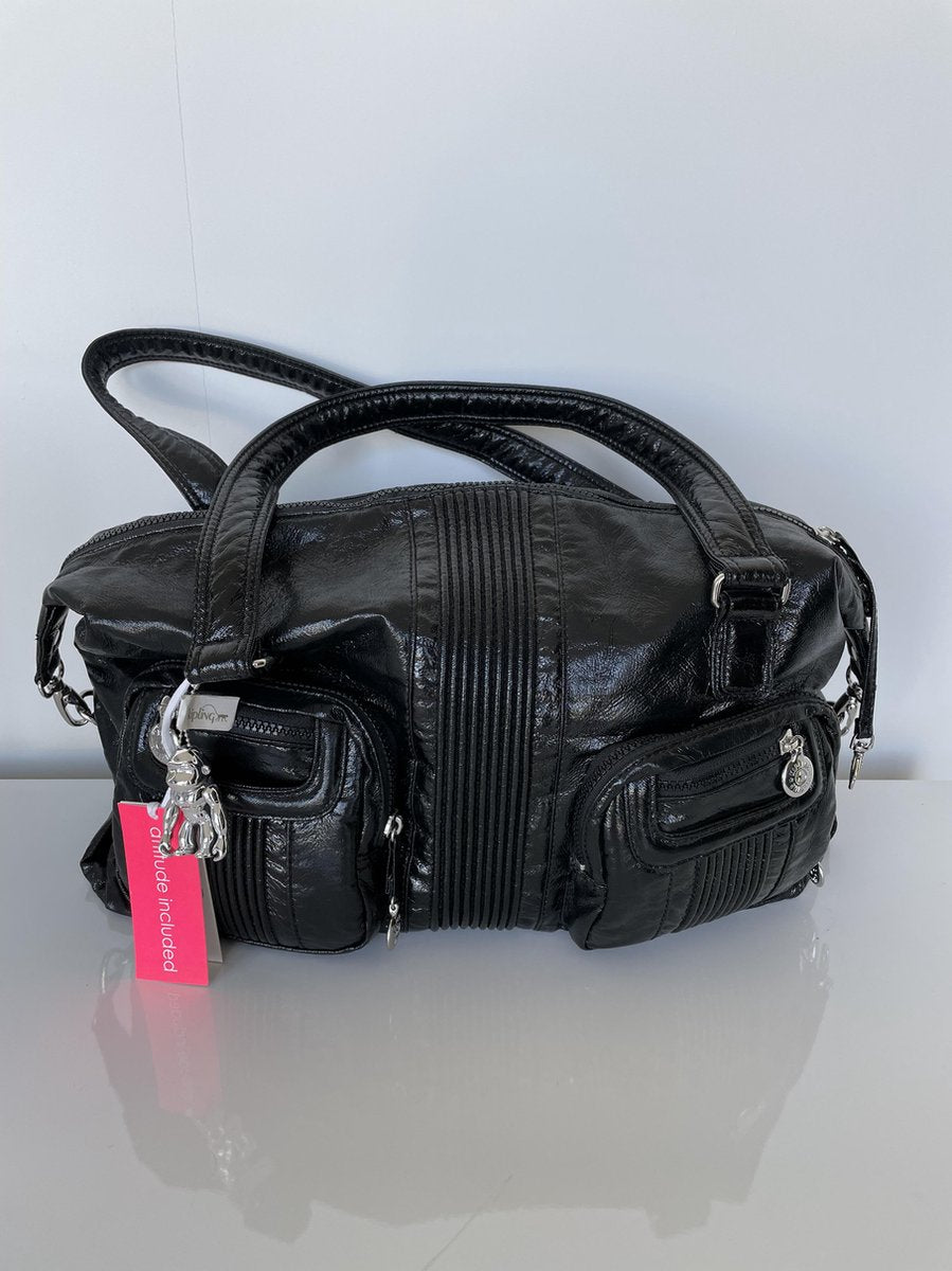 Kipling verzorgingstas - nurserybag hip baby laque - zwart