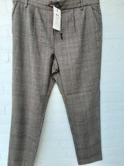 Only Carmakoma Carming Broek Bruin Geruit Maat 52
