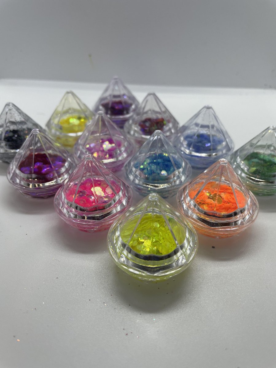 Glitter | summer collection | Neon glitter | Hairtop | Nagelglitter | Nagels