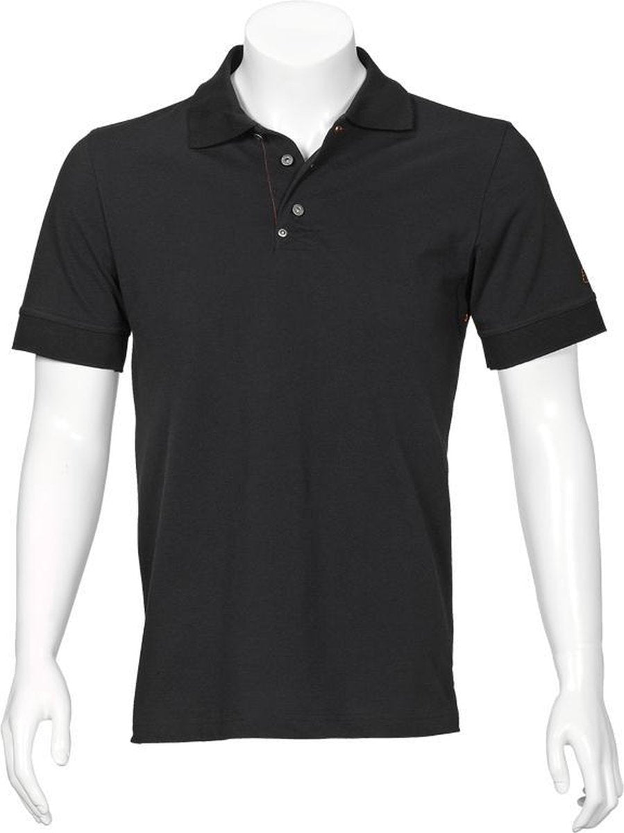T'RIFFIC SOLID heren Poloshirt korte mouw zwart size XS