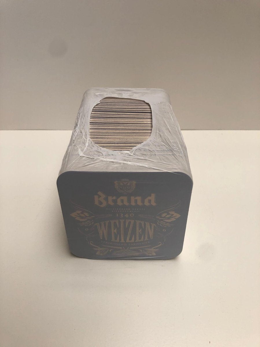 2x 100 brand weizen bierviltjes biervilt viltjes vilt biervilten