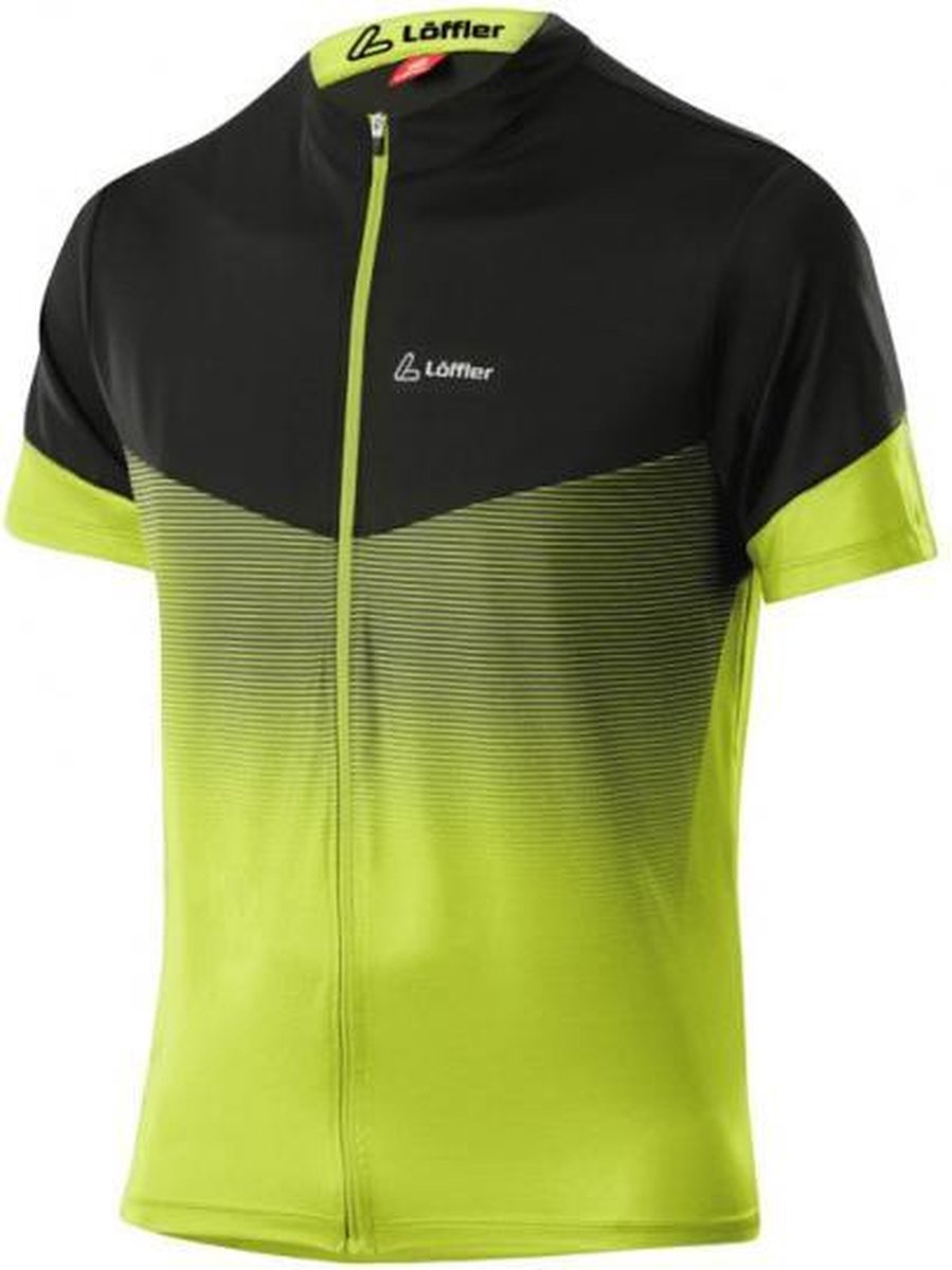 Löffler Sporttop Fz Stream Heren Polyester Zwart/lime Maat 56