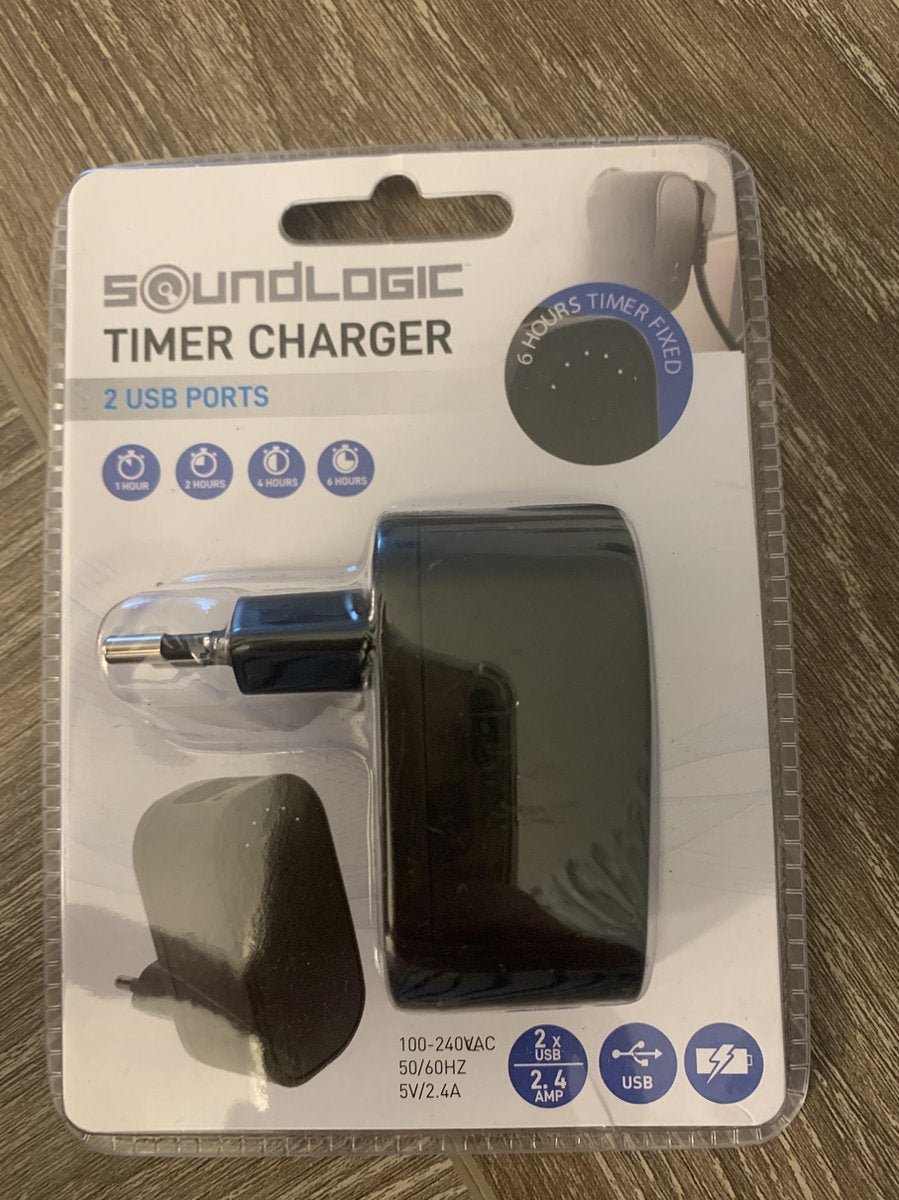 Soundlogic timer charger 2 usb ports