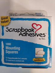 3L Mounting Squares Wit Herpositioneerbaar 1000 Stuks