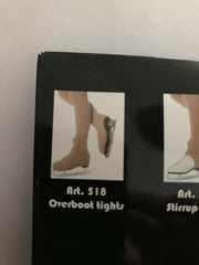 Primavera (rol-/schaats) panty Overboot Caramello 70 den. maat s