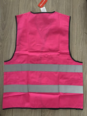 veiligheidshesje fluor rose pink maat XS