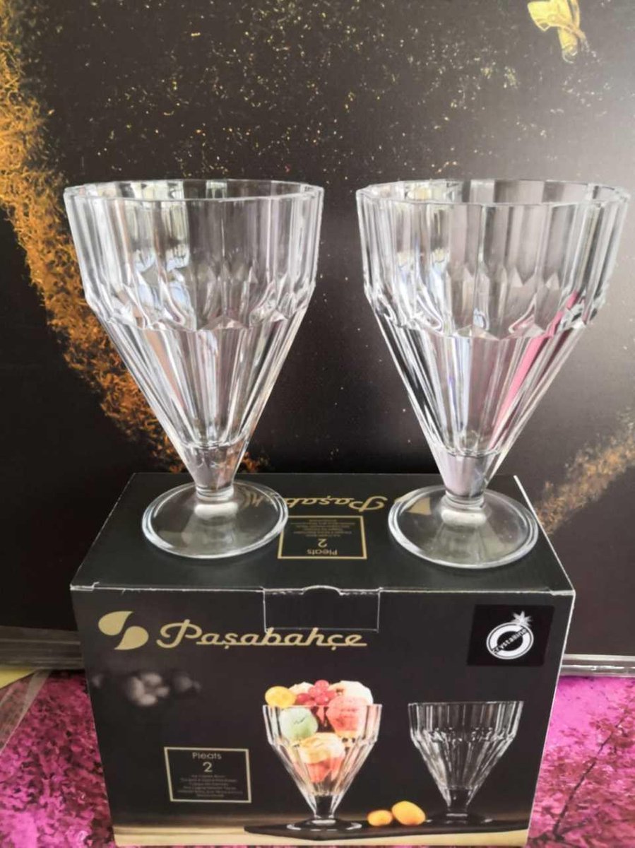 Pasabahce Pleats - Ijshouders - Set van 2 - 161 mm