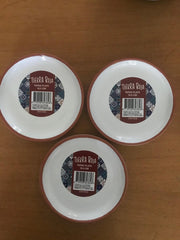 Tierra Roja Aardewerk set van 3 tapasbord Wit