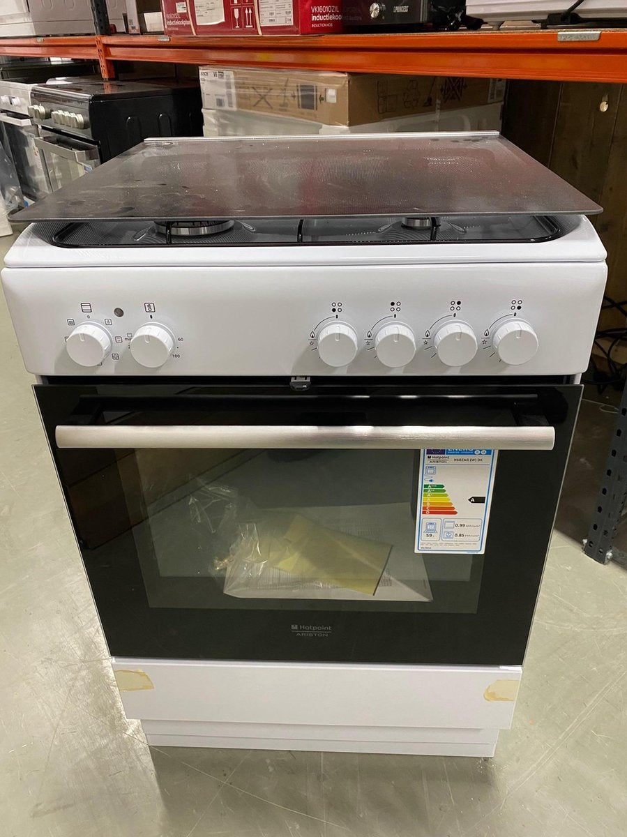 Hotpoint-Ariston H6GEAG (W) DK 20Mbar flessengas fornuis